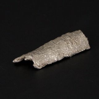 Vtg Sterling Silver - Solid Brutalist Abstract Nugget Pendant - 18.  5g