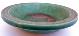 Vintage Gustavsberg Wilhelm Kage Argenta Art Pottery Silver Fish Overlay Bowl 2