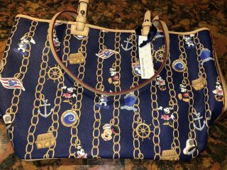 Nwt Disney Cruise Line Dooney And Bourke Charms Large Tote Rare