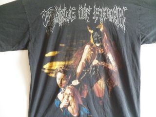 Vintage 1997 Cradle Of Filth The Rape And Ruin Of Europe Tour Concert T - Shirt