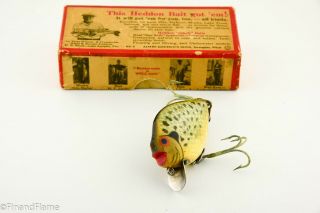 Vintage Heddon Model 740CRA Punkinseed Antique Fishing Lure in Correct Box DF4 3