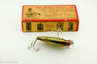 Vintage Heddon Model 740CRA Punkinseed Antique Fishing Lure in Correct Box DF4 4