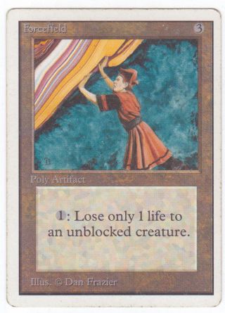 Magic The Gathering Mtg Unlimited Forcefield X1 1x Mp
