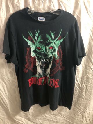 Vintage Rare Slayer World Sacrifice Tour 1988 T - Shirt Root Of All Evil Xl
