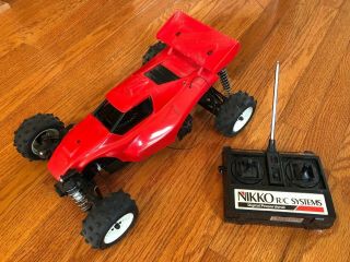 Vintage 1980s Nikko Dictator 4wd Rc Buggy W/ Controller.  As - Is
