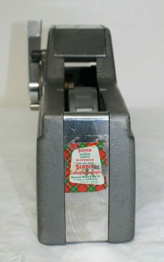 Vintage SCOTCH Brand Definite Length Tape Dispenser w/ Instructions 3