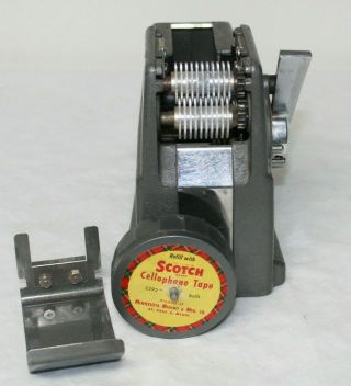 Vintage SCOTCH Brand Definite Length Tape Dispenser w/ Instructions 7