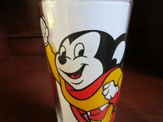 Vintage 1977 Pepsi Collector Series Glass MIGHTY MOUSE Terry Toons Rare 2