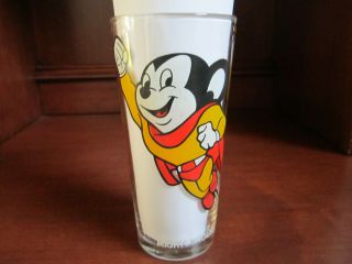 Vintage 1977 Pepsi Collector Series Glass MIGHTY MOUSE Terry Toons Rare 3