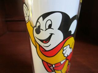 Vintage 1977 Pepsi Collector Series Glass MIGHTY MOUSE Terry Toons Rare 4