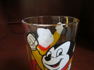 Vintage 1977 Pepsi Collector Series Glass MIGHTY MOUSE Terry Toons Rare 7