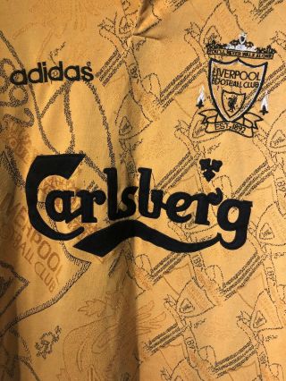LIVERPOOL Vintage Adidas 3rd Football Shirt Jersey 1994/96 (Y) 38” - 40” 3