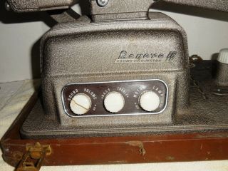 Vintage Revere S - 16 Sound Projector 16mm Movie Film w/ Amp & Speaker Case 6