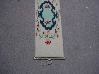 Vintage 1974 Handmade Needlepoint Cross Stitch Wall Art Hanging MIDDLE TENN RARE 3