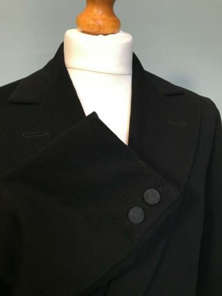 Vintage 4 four button Edwardian frock coat size 34 36 short 2