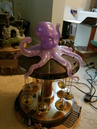 Lemax Spooky Town Retired Halloween Octo - Swing Lights & Sound Rare