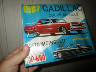 Vintage 1967 Cadillac Coupe De Ville Customizing Kit Johan Model Kit
