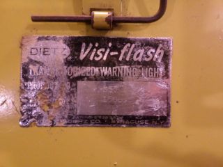 vintage rare dietz visi - flash model 620 warning traffic light lantern 2