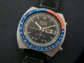 Vtge Rare Early Edition Seiko Pogue 6139 6002 Chronograph.  All.  1971