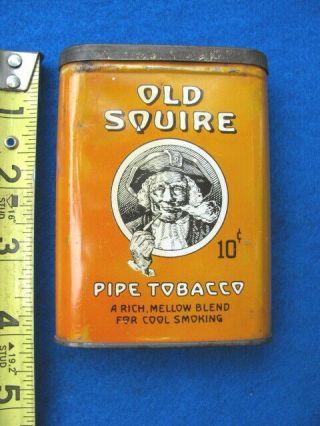 Vintage Old Squire Tobacco Pocket Tin