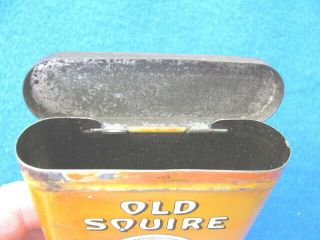 Vintage OLD SQUIRE TOBACCO POCKET TIN 8