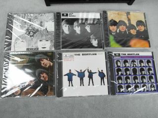 Beatles Parlophone Wood Roll Top Box 16 CD Rare Collector Set CD ' s 4