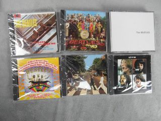 Beatles Parlophone Wood Roll Top Box 16 CD Rare Collector Set CD ' s 5