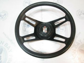 Vintage Chris Craft Marine Boat 14 " Steering Wheel Aluminum 4 Spoke Black