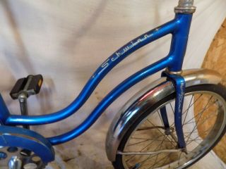 1970 SCHWINN STINGRAY LIL CHIK/FAIR LADY MUSCLE BIKE VINTAGE BICYCLE BLUE,  SLIK 8