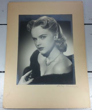 Vintage Hollywood Photo Anne Francis Signed Alexander Kahle 15 " X 20 "