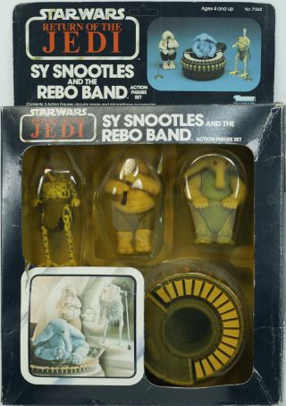 Vintage Star Wars Rotj Sy Snootles Max Rebo Band And Jabba The Hutt Set