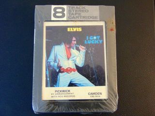 Vtg Elvis Presley 8 Track Tape I Got Lucky Camben CBS - 7014 Pickwick NOS 3