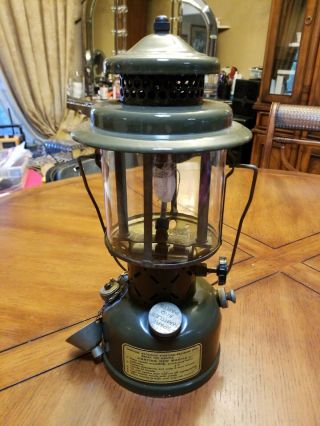 Vintage Coleman 1956 Us Military Single Mantle Gas Lantern