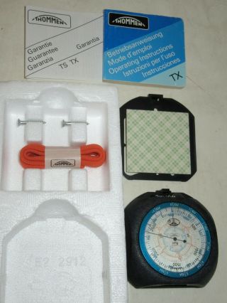 Vintage Swiss - Made THOMMEN TX - 18 21000 ft.  19 Jewels Altimeter - Barometer w/Box 4