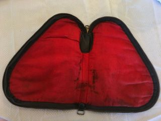 Browning Hi - Power Gun Rug Soft Gun Case Red Felt Interior Leatherette Vintage 6