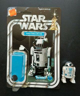 Vintage 1977 Kenner Star Wars R2 - D2 12 Back Loose Figure