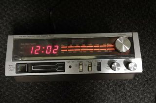Vintage Jcpenney Am/fm Electronic Clock Cassette Player Model 680 - 3743
