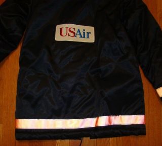 VTG 60s USAir US AIR American Airlines Runway Jacket Coat GOLDEN FLEECE USA M 3