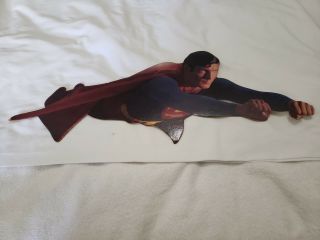Vintage Superman 1978 Dc Comics Thick Cardboard Lobby Card Promo (pre - Owned)