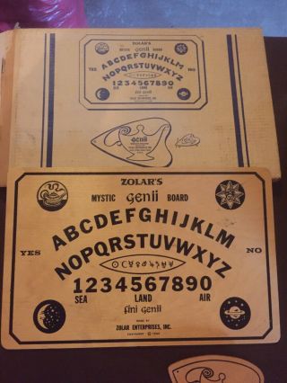 Vintage Rare 1965 Zolar Enterprises,  Inc.  Fini Genii Ouija Game Board Iob