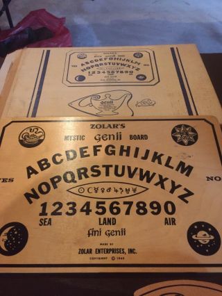 Vintage RARE 1965 ZOLAR Enterprises,  Inc.  Fini Genii Ouija Game Board IOB 2