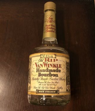 Pappy Van Winkle Old Rip Van Winkle 10 Year - Rare Squat Style - Empty Bottle.