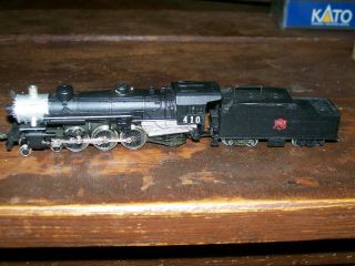 Vintage N Scale Rivarossi 4 - 6 - 2 Steam Locomotive 410 And Tender Mkt