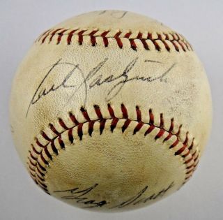 Carl Yastrzemski Signed Vintage Official 1960 ' s A.  L.  Joe Cronin Baseball JSA/PSA 5