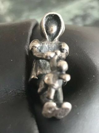 James Avery Sterling Silver 3 - D Girl With Doll Charm " Rare "