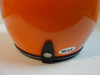 Vintage ROP 4170 Orange Full Face Helmet Motorcycle Snowmobile sz small 4