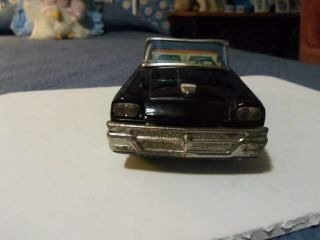 Vintage FORD ' 58 Sunliner conv.  Bandai Tin Friction Japan.  1/25 scale.  Gorgeous 3