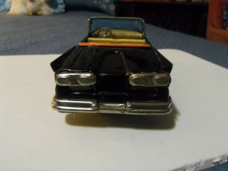 Vintage FORD ' 58 Sunliner conv.  Bandai Tin Friction Japan.  1/25 scale.  Gorgeous 4