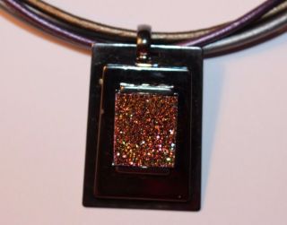 RLM Robert Lee Morris Studio Sterling Silver over Brass Hematite Druzy Necklace 2