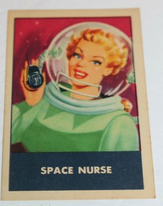 Vintage Space Patrol Space Nurse Trading Card Rice Chex Cereal Ralston 1950 